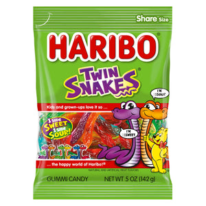 Haribo Twin Snakes Peg Bag (5oz)