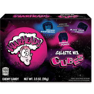 Warheads Galactic Cubes Theater Box 3.5oz X 12 Units