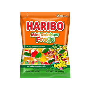 Haribo Mini Rainbow Frogs Gummi Candy - 5oz.