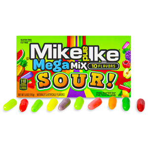 Mike and Ike Mega Mix Sour Candy - 4.255oz