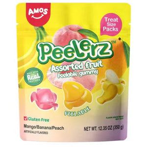 Amos Peelerz Variety Pack Treat Bag 12.35oz(12pcs) X 6 Units