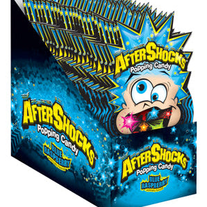 Aftershocks Popping Candy Blue Raspberry 0.33oz X 24 Units