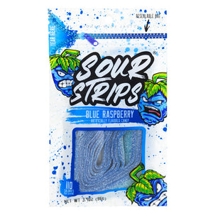 Sour Strips Blue Raspberry 96g